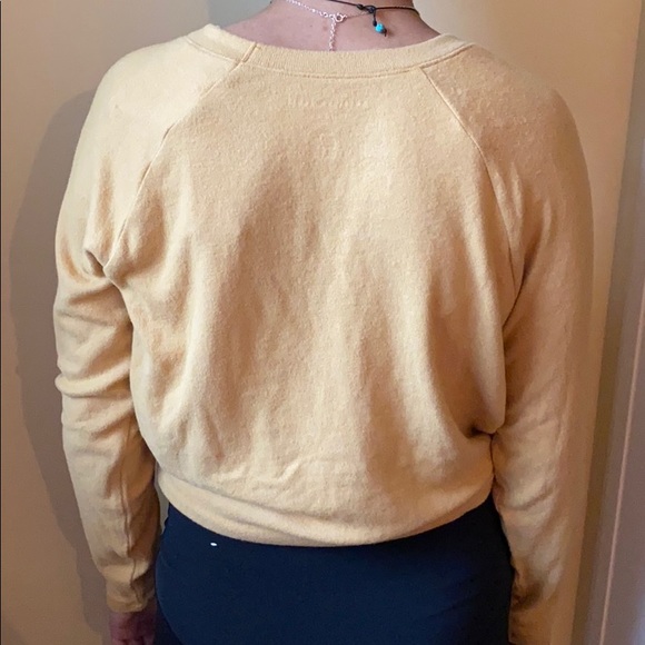 Pale yellow American Eagle long sleeve - Picture 2 of 5